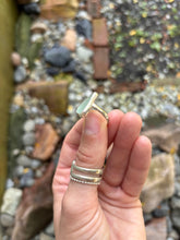 Load image into Gallery viewer, Bright Blue Sea Glass Ring
