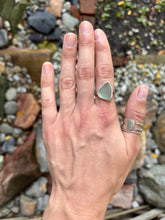 Load image into Gallery viewer, Bright Blue Sea Glass Ring
