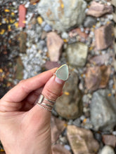 Load image into Gallery viewer, Bright Blue Sea Glass Ring
