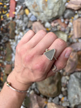 Load image into Gallery viewer, Blue Sea Glass Ring
