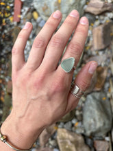 Load image into Gallery viewer, Bright Blue Sea Glass Ring

