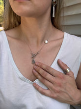 Load image into Gallery viewer, Seaglass and Pearl Toggle Clasp Necklace
